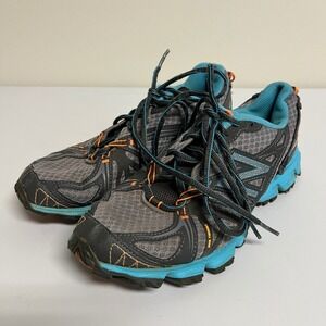 New Balance 510 v2 Womens 7.5B Grey Blue Orange Trail Running Shoes WT510BB2